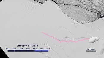 Nasa: il distacco dell'iceberg Larsen in Antartide