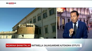 Mattarella, salvaguardare autonomia Bankitalia