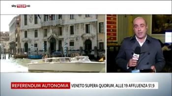 Referendum autonomia, Veneto supera quorum alle 19