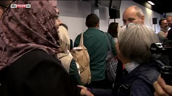 Arrivati in Italia 125 profughi siriani con ponte umanitario