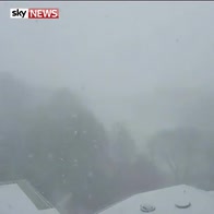 Heavy snowfall in Durham