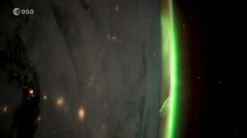 Missione Vita, l'aurora boreale vista da Paolo Nespoli