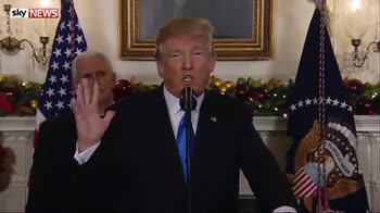 Trump 'slurs' during Jerusalem announcement