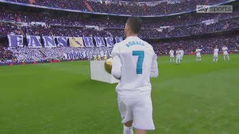Ronaldo presented with Ballon d'Or