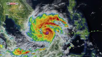 Tifone Tembin, traiettoria prevista prossime ore
