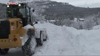 Maltempo Nord, Cortina sotto un metro di neve