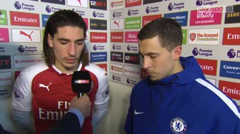 Bellerin and Hazard discuss penalty