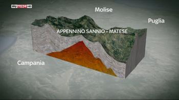 Terremoti, scoperto magma sotto Appenino