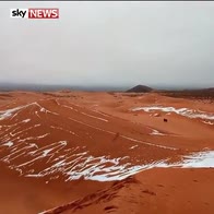 Snow seen in Sahara Desert!