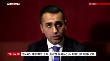 Di Maio, per fare alleanze faremo appello pubblico