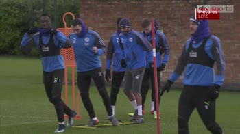 Footage of Mahrez at Leicester training