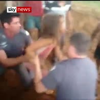 Police rescue girl buried under thick mud