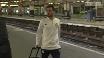 City arrive in London for Arsenal game