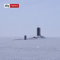 Royal Navy sub breaks through Arctic ice