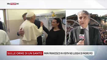 Papa Francesco in visita nei luoghi di padre Pio