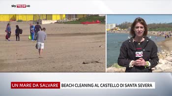 Beach cleaning a Santa Severa
