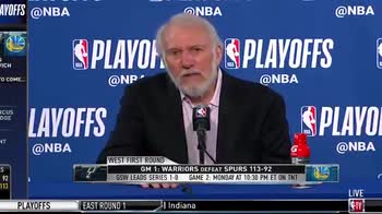 NBA, la fine della conferenza stampa di coach Popovich