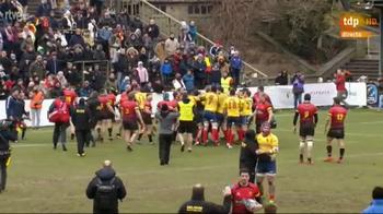 rugby spagna belgio arbitro attaccato