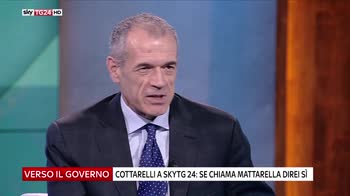 Cottarelli a Sky TG24: se Mattarella chiama direi si