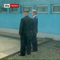 Historic moment as the Korean leaders meet