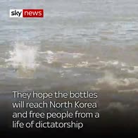Messages in bottles sent to N Koreans