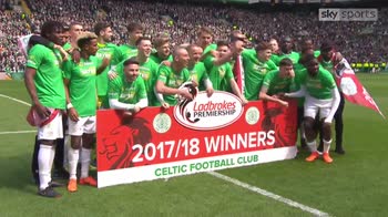 Celtic celebrate title win!