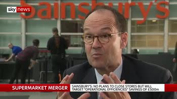 Sainsbury's sees merger savings for shoppers