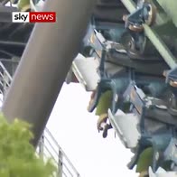 More than 60 stuck on rollercoaster