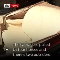 Inside Meghan and Harry's carriage