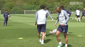 Raul trains with Tottenham