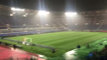 Coppa Italia, Olimpico sotto la pioggia senza teloni