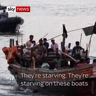 Search for 30 starving on boat