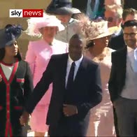 Oprah and Idris Elba arrive