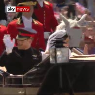 Harry and Meghan's carriage procession