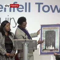 Grenfell artist gives painting to Moore-Bick