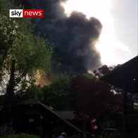 Large fire breaks out at German theme park