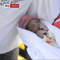 Baby 'Miracle' born on migrant rescue ship