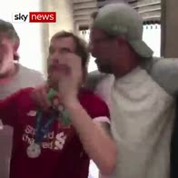 Klopp singing with fans after Liverpool lost