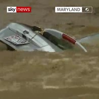 Streets become rivers in Maryland floods