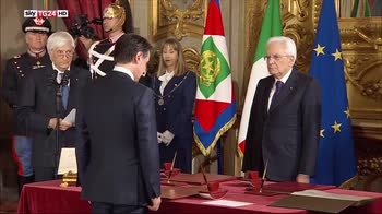 Governo Conte, il giuramento del premier