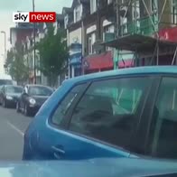 Motorist flees from knife-wielding cyclist