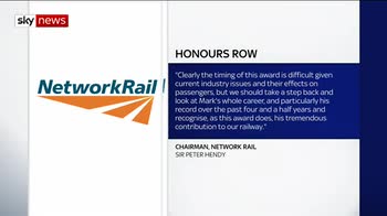 Network Rail boss' CBE causes 'outrage'