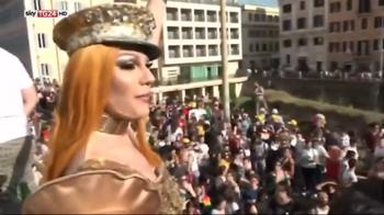 Roma pride, almeno in mezzo milione per i diritti LGBT