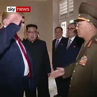Trump North Korea handshake mix-up