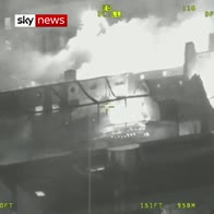 Police Aerials of Glasgow Art School fire