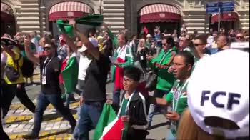 Messico, banderazo dei tifosi a Mosca