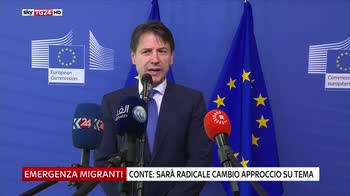 Bruxelles, Conte: Cambio approccio su tema migranti sarà radicale