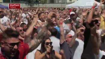 England fans celebrate in style!
