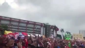Panama festeggia il primo gol Mondiale, nonostante il 6-1