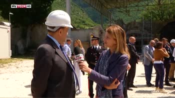 Sisma centro Italia, il ministro Bonisoli in visita nelle zone terremotate